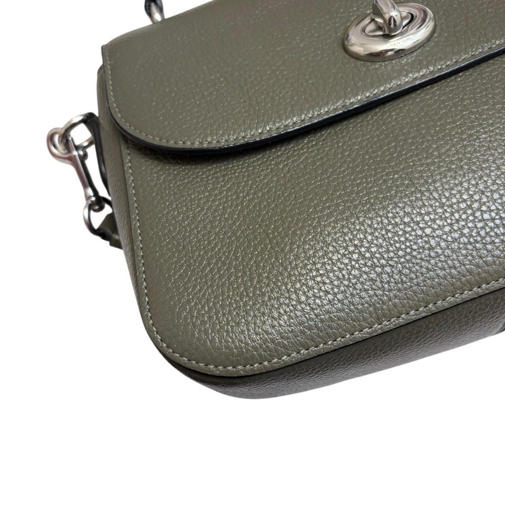 Coach Marlie Top Handle Satchel Crossbody Purse Surplus Green Leather bag c1557 - Picture 8 of 11